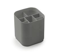 Gedy | Seventy Organizer Bagno in Resina Termoplastica Composto da 7 Spazi, Colore Grigio, Dimensioni 12,1 x 11,6 x 11,6 cm e Peso 0,2 kg