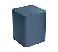 Gedy Seventy Pattumiera Bagno 8lt Colore Blu Petrolio con Coperchio Basculante in Plastica Leggera e Resistente, Cestino Bagno, Pattumiera da Bagno Portarifiuti, 100% Made in Italy L20xP20xH24,6cm
