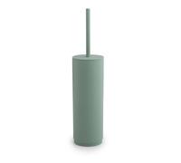 Gedy Sharon Scopino Bagno WC in Plastica Leggera e Resistente Colore Verde Salvia Opaco, Scopino WC con Ciuffo in Setole Nere in Nylon, Scopino Bagno da Appoggio, Portascopino 100% Made in Italy