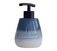 Gedy SHEJLA Dispenser di sapone, Ceramica, Blu, 10 x 10 x 15,5