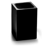 Gedy Sofia Portaspazzolino nero opaco