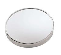 GEDY Specchio ingranditore con ventosa, Diametro 15cm, Misure: 15X15X3, Magnifying factor 5X, Specchio bagno realizzato in ABS con ventosa, Finitura cromata, Design R&S Gedy, 2 anni di garanzia