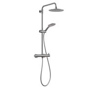 Gedy STAR PLUS 02 Colonna doccia gun metallo con rubinetto monocomando set soffione 3 posizioni, soffione doccia; flessibile 150 cm, estensibile 92-146 cm