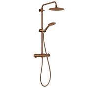 Gedy Star Plus 05 Colonna doccia oro rosa con miscelatore monocomando, set soffione a 3 posizioni, soffione doccia; flessibile 150 cm, estensibile 92-146 cm