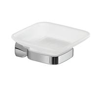 GEDY STELVIO PORTASAPONE DA MURO IN ACCIAIO INOX CROMATO