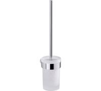 Gedy Scopino da parete Pirenei PI330313 con supporto cromo/vetro satin