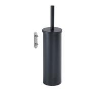 GEDY | Taipei Scopino WC da Muro in Acciaio Inox, Finitura Nera, Dimensioni 37,7 x 9,1 x 10 cm e Peso 0,394 kg