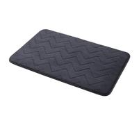 Gedy | Tappeto Bagno Mousse Antracite, Morbido Tappeto Doccia Antiscivolo in Poliestere, 50x80cm