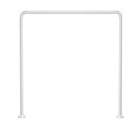 Gedy Bianca, Telaio Tenda angolare, Misure: 80X80X80 CM, Lunghezze Tubi Sono rifilabili, Adatto a Tende Larghe dai 180cm ai 240cm, Asta Doccia in Acciaio, Design R&S, 2 Anni di Garanzia, 80x80x80
