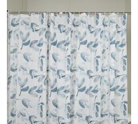Gedy Tenda Doccia in Peva Texture Hojas, Materiale Inodore Impermeabile, Dimensioni L 240 x H 200 cm 16 Anelli Inclusi, Tenda Vasca da Bagno che Non Aderisce al Corpo, Lavabile a Mano