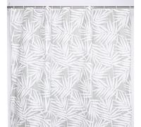 Gedy Tenda Doccia in Peva Texture Palme, Materiale Ecologico Inodore Impermeabile, Dimensioni L 180 x H 200 cm 12 Anelli Inclusi, Tenda Vasca Bagno che Non Aderisce al Corpo, Lavabile a Mano