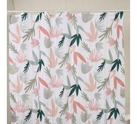 Gedy Tenda Doccia Tessuto Impermeabile in Poliestere Texture Soft, Dimensioni L 120 x H 200 cm 8 Anelli Inclusi, Tenda Vasca da Bagno Resistente a Muffa e Acqua, Bordi Cuciti Lavabile in Lavatrice