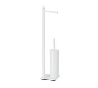 Piantana porta rotolo con scopino Gedy Trilly bianco TR32-22