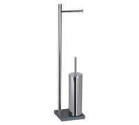 Gedy Trilly Columna Portarotolo e scopino Cromo-Grigio