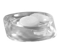 Gedy Twist Porta saponetta Argento, Misure e Peso: 3,5X13X9 CM & 0,245 kg, Porta Sapone Solido Realizzato in Resina Resistente di Alta qualità, Design Babled&Co, Fatto a Mano, 2 Anni di Garanzia