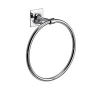 Gedy Wizard Asciugamani Bagno ad Anello, Misure: 20X18,3X7,4 CM, Porta salviette in Ottone e Cromall, Finitura cromata, Fissabile con Biadesivo 3m, Design R&S, 2 Anni di Garanzia, Cromo, Unica