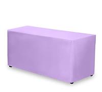 Gee Di Moda Tovaglia con angoli, 183 x 76 cm, color lavanda, per tavolo rettangolare, tessuto resistente e lavabile, tovaglia per buffet e cene