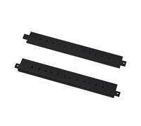 GeeekPi 2 traverse in alluminio da 25,4 cm con fori per viti preforati per DeskPi RackMate T0/T1/T2 Server Cabinet (nero)
