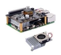 GeeekPi CAPPELLO PoE+ per Raspberry Pi 5, con dispositivo di raffreddamento attivo ufficiale Raspberry Pi