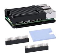 GeeekPi Caso del Dissipatore di Calore per Raspberry Pi 5, Alluminio Passivo di Raffreddamento, Cassa del Metallo per 8GB/4GB