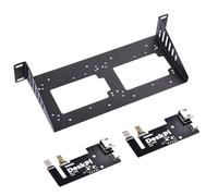 GeeekPi DeskPi RackMate - Scaffale SBC da 25,4 cm, 1U con 2 schede adattatore Micro HDMI a HDMI KL-P24 per Raspberry Pi 5/Pi 4B