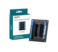 GeeekPi GPIO Screw Terminal Scheda di espansione per Arduino Nano ESP32, morsetti a vite, indicatori LED, cablaggio senza saldatura, base in acrilico, scheda breakout professionale