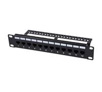 GeeekPi Pannello patch Cat6 a 12 porte, pannello modulare per montaggio su rack 1U con accoppiatore Keystone e gestione dei cavi per rack DeskPi RackMate T1/T0/T2, rack per server rack e armadio di