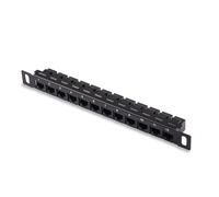 GeeekPi Pannello patch Cat6 a 12 porte, pannello modulare per montaggio su rack da 10" 0,5U con accoppiatore Keystone, per DeskPi RackMate T0/T1/T2/T0 Plus/T1 Plus/TL1 e rack per server da 10