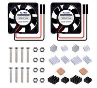 GeeekPi Raspberry Pi Ventola di Raffreddamento 30 x 30 x 7 mm con dissipatore per Raspberry Pi 3/2 Model B, Raspberry Pi 4B,3B + e Retroflag Nespi Case Plus (2-Pack)