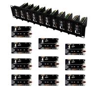 GeeekPi Supporto rack 2U da 19" per Raspberry Pi 5, con 10 adattatori SSD PCIe a M.2 NVMe, può contenere fino a 10 schede Raspberry Pi 5/4B, compatibile con server rack da 19"