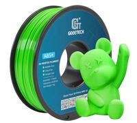 Geeetech Filamento ABS+ per stampante 3D, 1,75 mm, verde, filamento per stampa 3D, 1 kg, 1 bobina