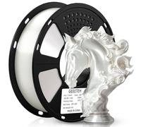 GEEETECH Filamento di seta PLA 1,75 mm, filamento per stampante 3D, PLA 1 kg, bianco seta