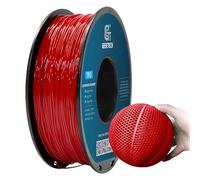 GEEETECH Filamento in TPU, 1,75 mm, rosso, flessibile, per stampante 3D, 1 kg, 1 spool