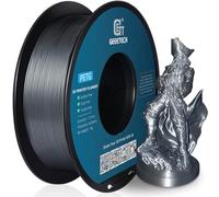 GEEETECH Filamento PETG 1.75 mm Argento, Filamento 3D Stampante 3D 1kg Spool, 3D Printer PETG Filamento, PETG Argento