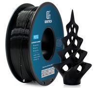 GEEETECH Filamento PETG da 1,75 mm, per stampante 3D, con precisione dimensionale di +/- 0,02 mm, in bobina da 1 kg, nero