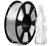 GEEETECH Filamento PETG da 1,75 mm, per stampante 3D, con precisione dimensionale di +/- 0,02 mm, in bobina da 1 kg, trasparente