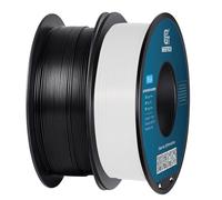 GEEETECH Filamento PLA 1,75 mm, PLA Bianco per stampante 3D, Totale 2 kg, 2Pezzi nero & bianco