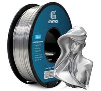 GEEETECH Filamento PLA 1,75 mm Silk Argento per stampante 3D 1 kg Spool