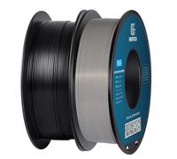 GEEETECH Filamento PLA nero/grigio, bobina da 2 x 1 kg per stampante 3D