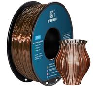 GEEETECH Filamento TPU 1,75 mm +/- 0,02 mm per stampante 3D, 1 kg 1 spool Marrone Trasparente