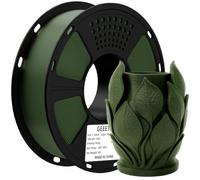 Geeetech Matte PLA Filamento, Stampante 3D Filamento PLA 1 kg Spool, Precisione Dimensionale +/- 0,02 mm, Opaca Verde Oliva