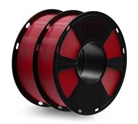 GEEETECH PETG Filamento rosso, bobina da 2 x 1 kg per stampante 3D