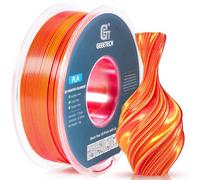 GEEETECH Silk - Filamento a doppio colore, 1,75 mm, 1 kg/spool per stampante 3D, oro e rosso seta…