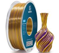 GEEETECH Silk Filamento Doppio Colore 1,75mm, 1KG/bobina per stampante 3D, Silk Oro e Viola