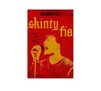 Geegao Fontaines Poster di musica vintage D.C. Poster di musica vintage per camera, decorazione artistica da parete su tela, decorazione per camera da letto 30 x 45 cm (12 x 18 pollici)