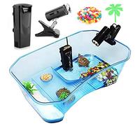 Geegoods Acquario per tartarughe, acquario per rettili, acquario per tartarughe con filtro e piattaforma, per habitat di tartarughe e rettili
