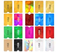 GEEHUA Confezione da 20 Custodie per Carte con Blocco RFID, Credito Custodie con Blocco RFID, Custodia per Protezione Carta RFID Prevenzione del furto d'identità per Donne e Uomini (20 Colori)