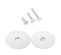 GEEHUA Copertura per pomello della porta, piastra di copertura rotonda con vite, per la sicurezza domestica (argento)