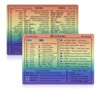 GEEHUA Word/Excel - 2 adesivi per tasti di scelta rapida da tastiera e notebook, in PVC, per qualsiasi PC, laptop o desktop (gradiente)