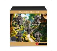Geek Art Play Confezione di figurine nano guerriero 28-32 mm - non verniciate - ideale per dungeon e draghi, Pathfinder e giochi di ruolo fantasy